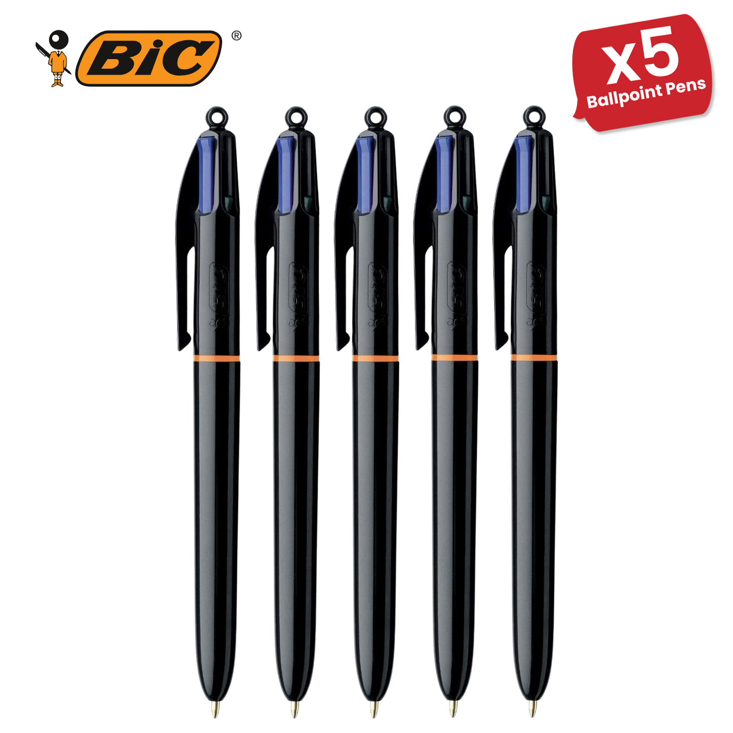 Bic 4 Colours Pro Ballpoint Pen 1.0mm - Single Pen