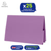 Exacompta Guildhall Mauve Foolscap 315gsm Heavyweight Manilla Double-Pocket Document Wallet,pack of 25