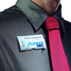Durable Click Fold Name Badge 40 x 75 mm with Combi Clip Transparent | Pack of 25 | Ideal for Events and Visitor Management