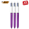 Bic 4 Colour Shine - Purple - Single Pen