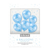 Birthday Boy Blue Latex Balloons Set of 6 for Kids & Adult Party Decor