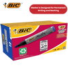 BIC Marking 2000 ECOlutions Permanent Bullet Tip Markers Blue - Box of 12 - 1 to 5 Packs