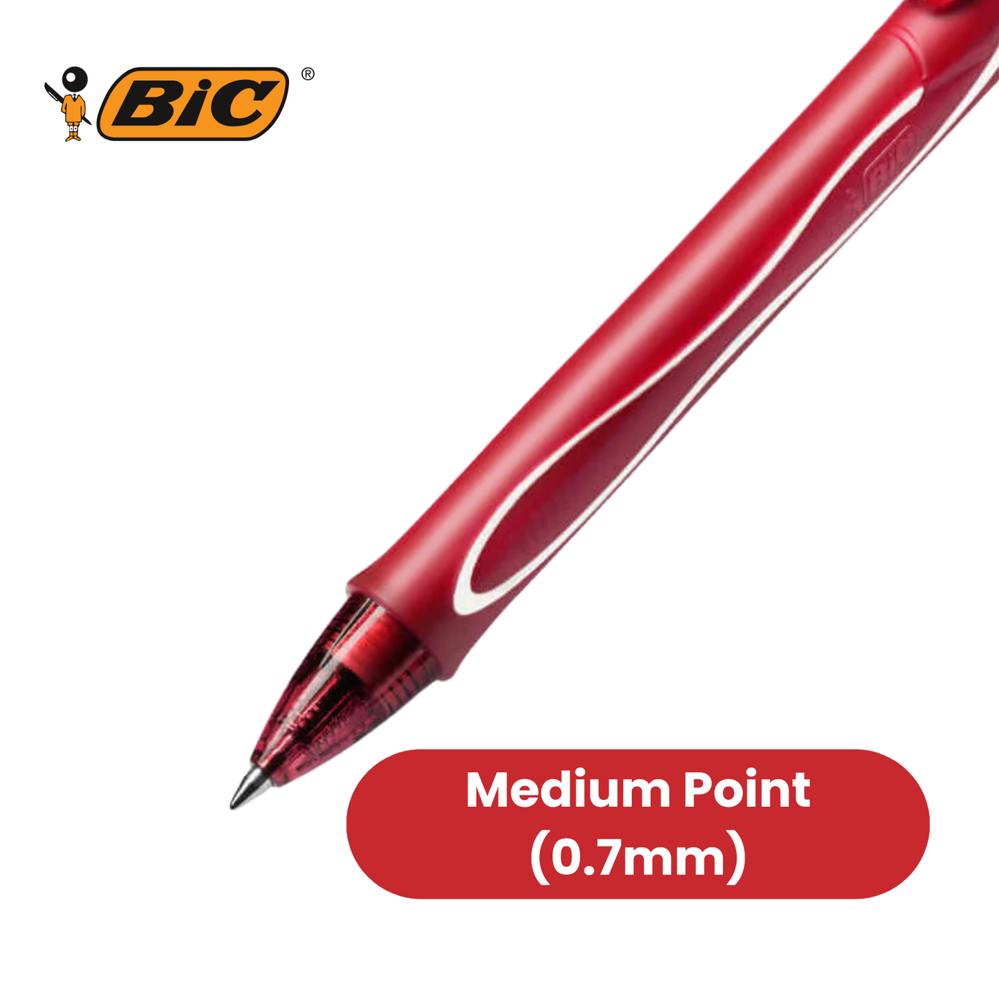 BIC Gel-ocity Quick Drying Gel Pen, Assorted Colours, 3 Pack