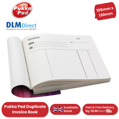 Pukka Pad Duplicate Invoice Book 105 x 130mm - Single