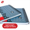 Pukka Pad Reporter's Notepad - Metallic Blue Spiral Notebook, 160 Pages Writing Book for Daily Notes