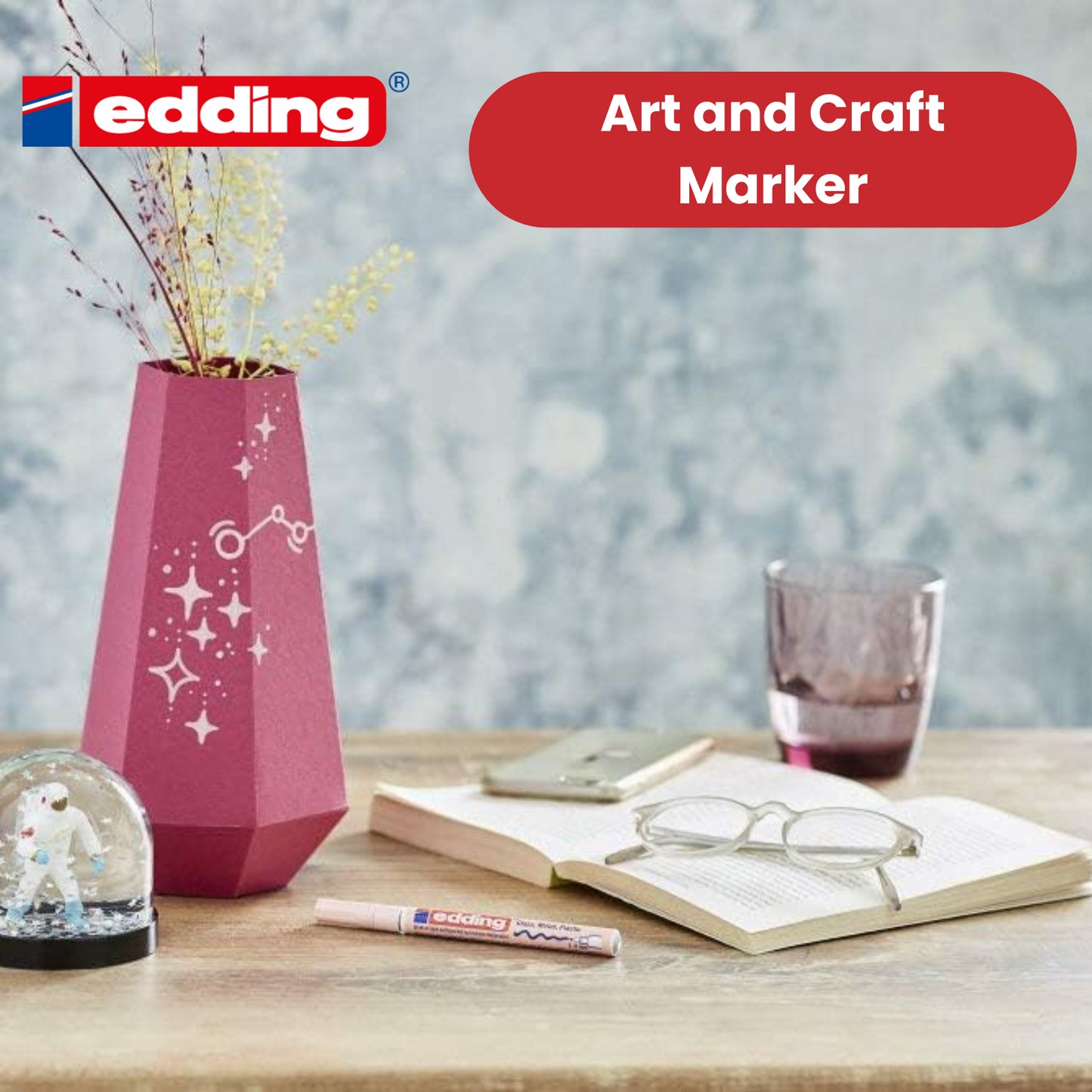 EDDING 751 PAINT MARKER SILVER 751-054 - Pack of 10