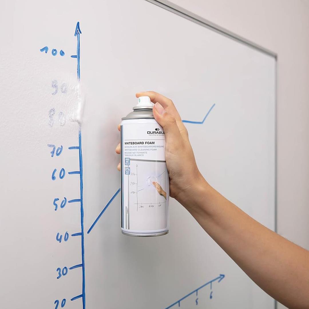 Durable Whiteboard Cleaner Foam Spray for Dry Erase Boards - 400 ml