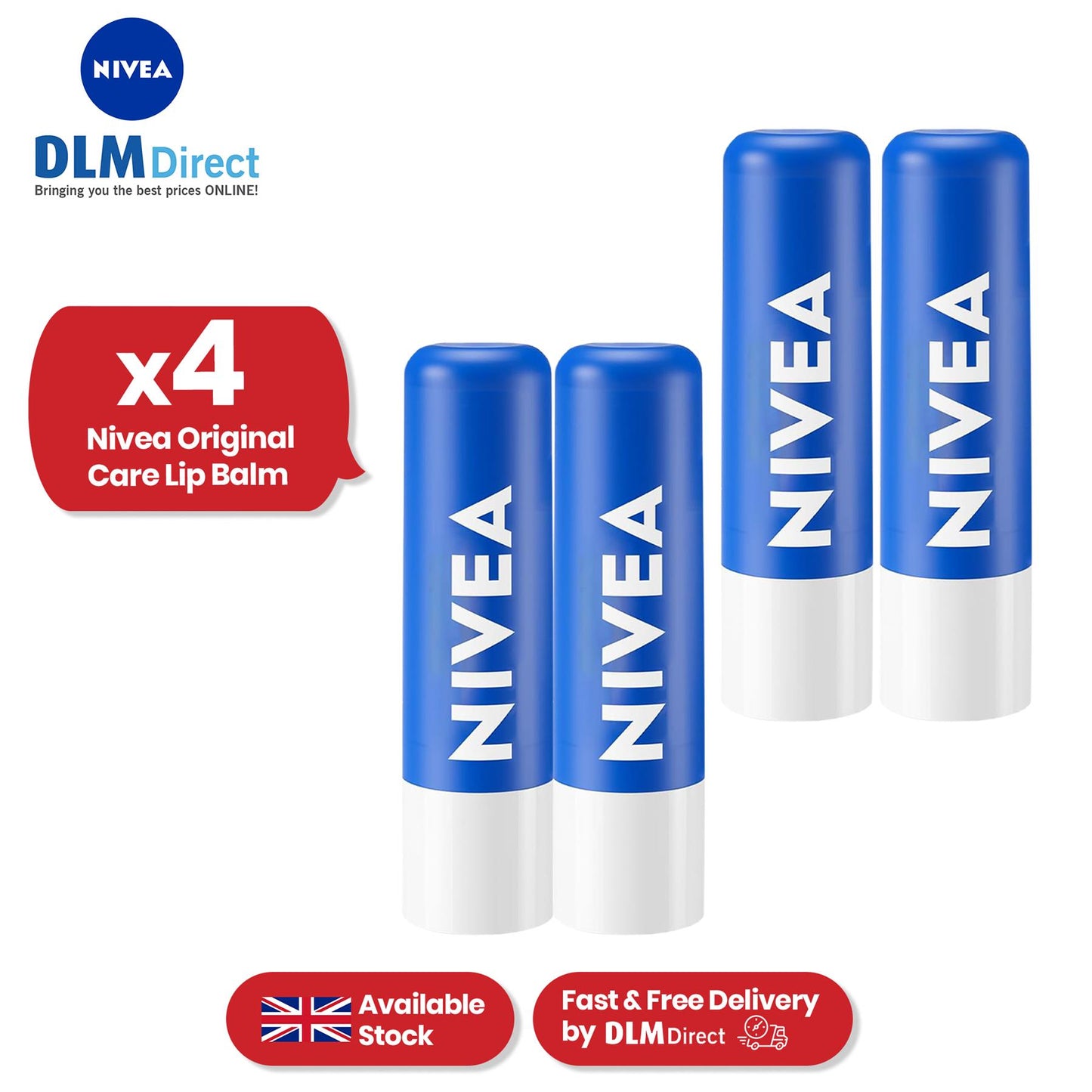 Nivea Lip Original Care x 1 - 1 to 36 Packs