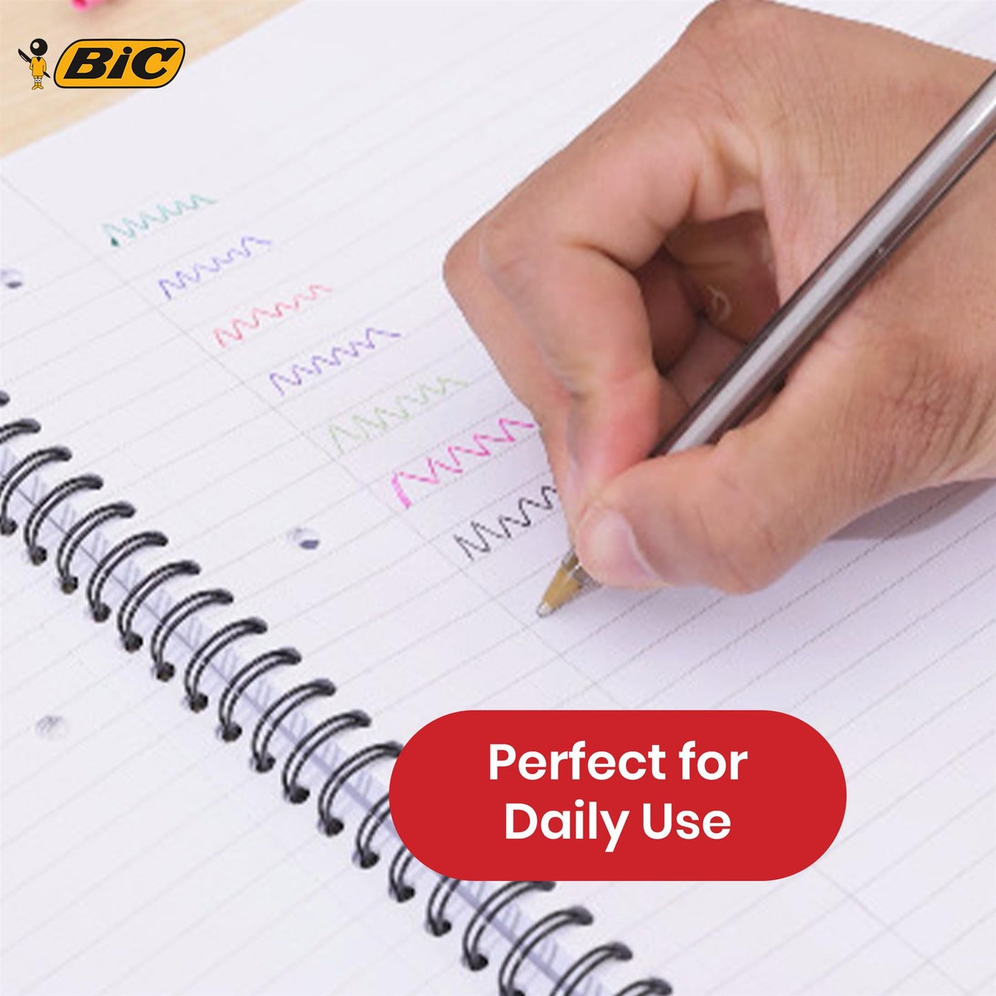 BiC Cristal Medium Biro Ballpoint Pen - 1.0 mm Black - Pack of 5
