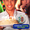 On The Wall Silver Age 30 Birthday Foil Badge