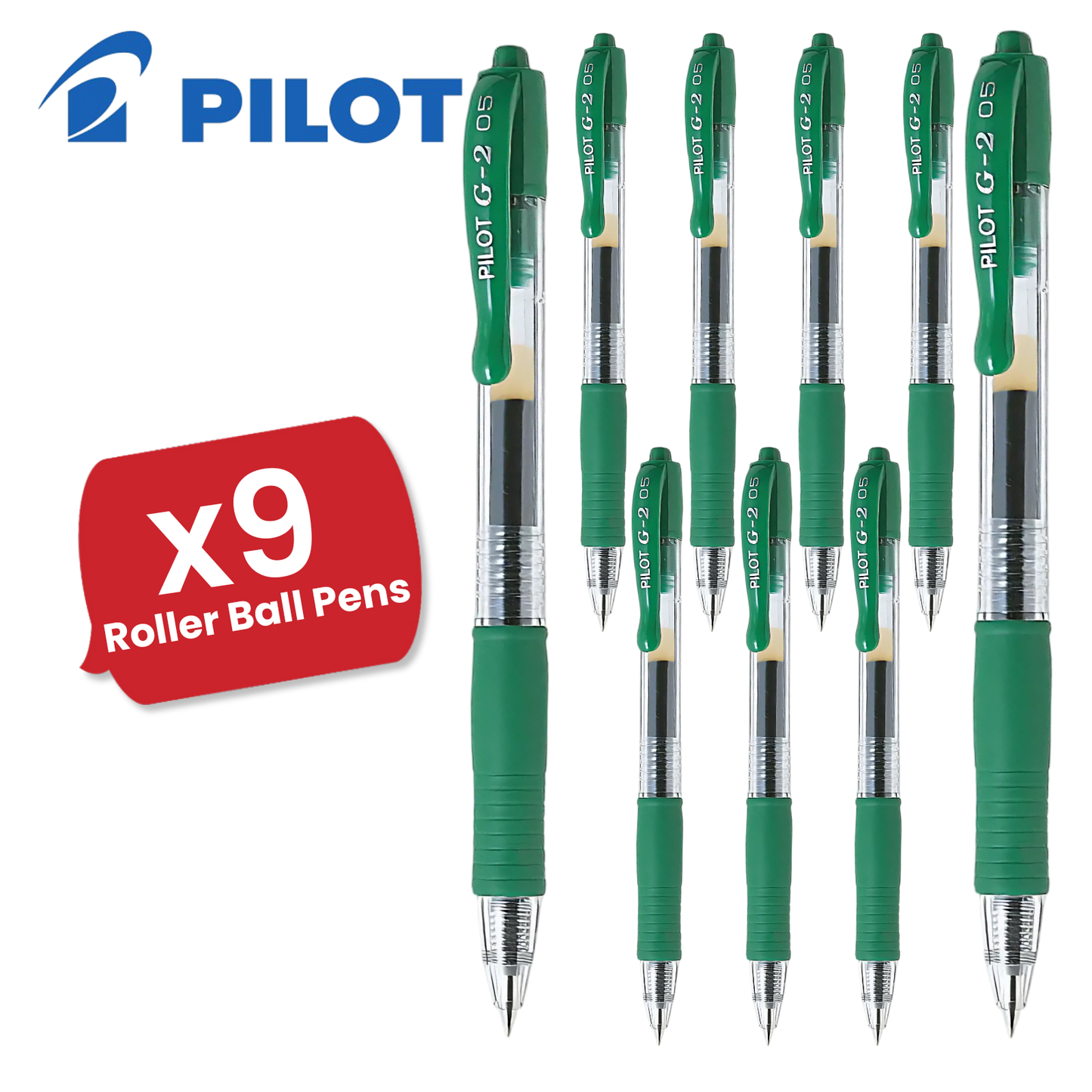 Pilot G2 05 Fine Point Green Single Pen to Multi Pens Office, School & Home Use