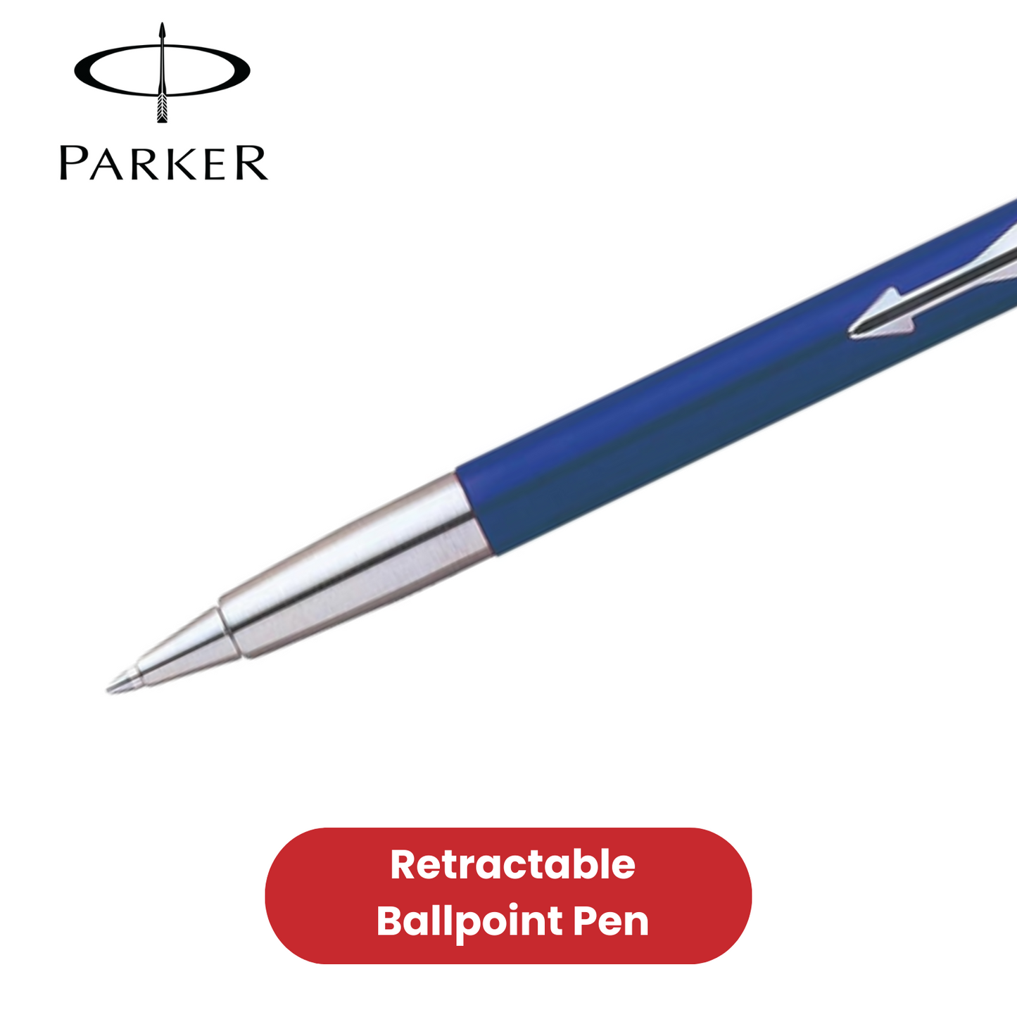 PARKER VECTOR BLUE BALLPOINT MEDIUM NIB BLUE INK - Pack of 1 to 5