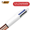 BIC 4 Colour Shine - Rose Gold - Pack of 12