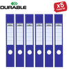 Durable Ordofix Self-Adhesive Spine Labels - Blue - Pack of 10 - 60 mm - 1 to 5