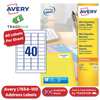 Avery L7654-100 Address Labels, 45.7 x 25.4 mm, Permanent, 40 Labels Per Sheet, 4000 Labels Per Pack