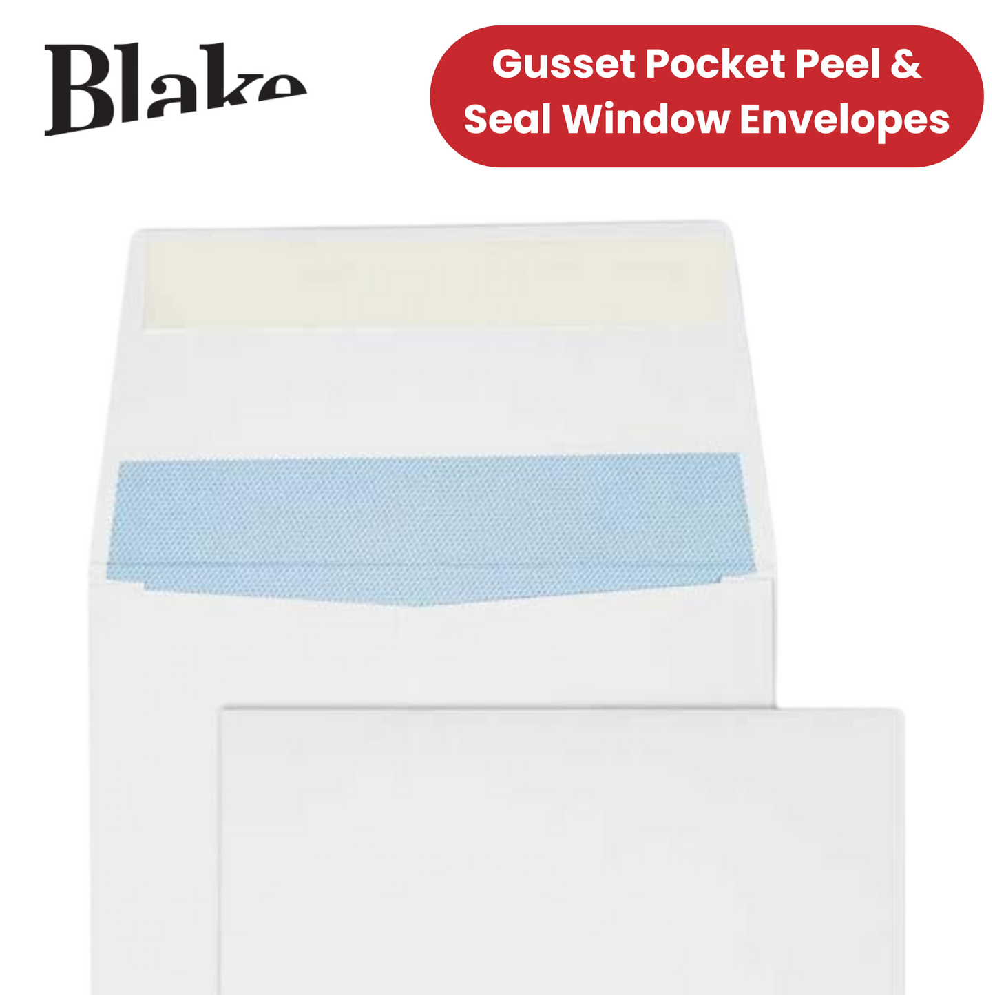 Blake Purely Packaging C5 229 x 162 x 25 mm 120 gsm Window Envelopes (6001) Whit