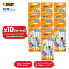 BIC 4 Colour Tie Dye Ballpoint Pens - Retractable Coloured Ballpoint Pens for Projects