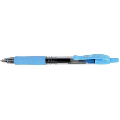 Pilot G-207 Retractable Gel Rollerball Medium Light Blue - Pack of 6