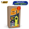BIC Mega Standard Utility Lighter Design - Pack of 4