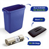 DURABIN 60L Blue Bin Set & Black Lid and 25x 110L Recycled Bin Bags