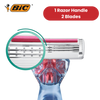 BIC Click 3 Soleil Sensitive Women's Razor Refills - 1 Handle + 4 Blades -1 to 5