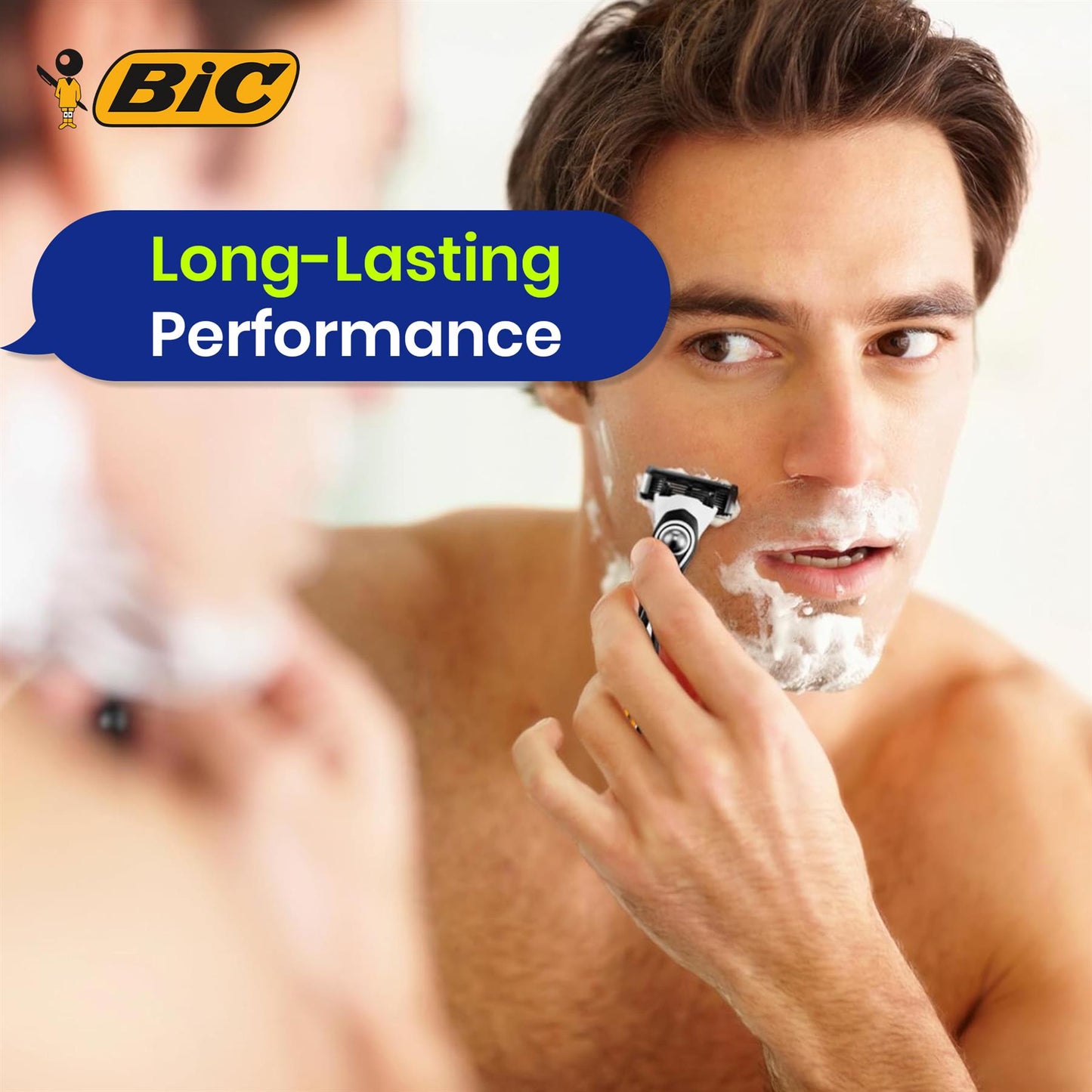 BIC Flex 5 Hybrid Men's Razor Refills  - Box of 4 Cartridges - 2 Packs