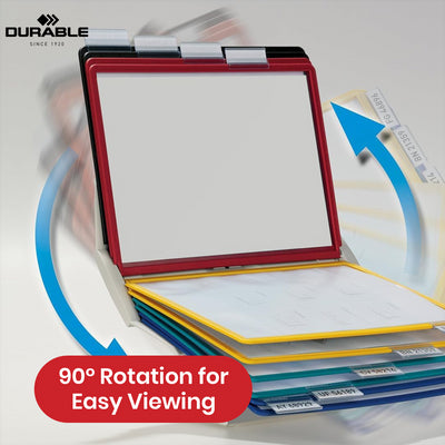Durable Vario Pro Display Folder Unit A4 Display, 10 Panels, Desk or Wall Mount