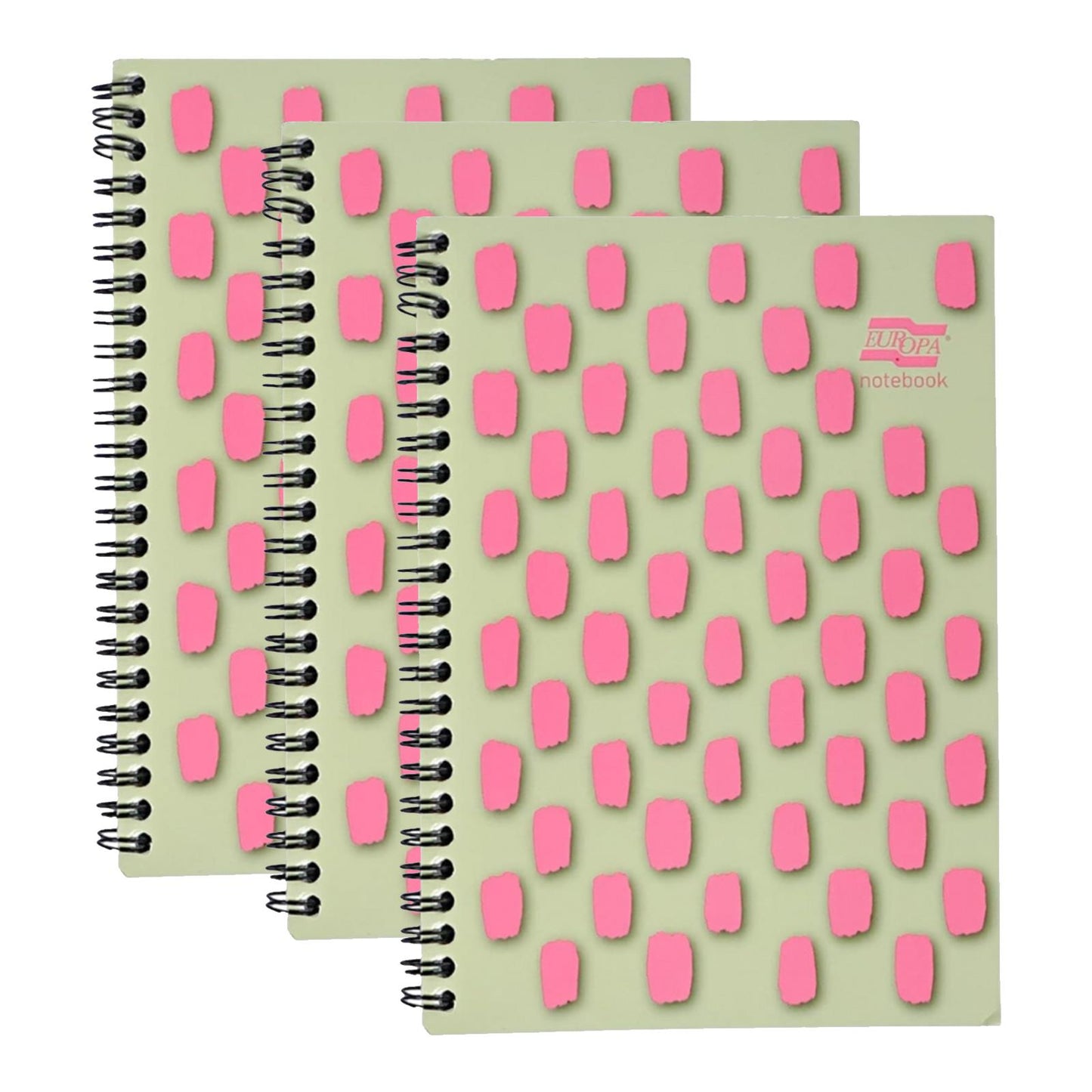 Europa Splash A5 Notepad Wirebound 160 Pages 80gsm FSC Paper Ruled Punched