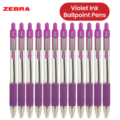 Zebra Z Grip Ballpoint Pen Plastic 1.0 mm Medium Point Retractable Pens for Notes (Pack of 12)
