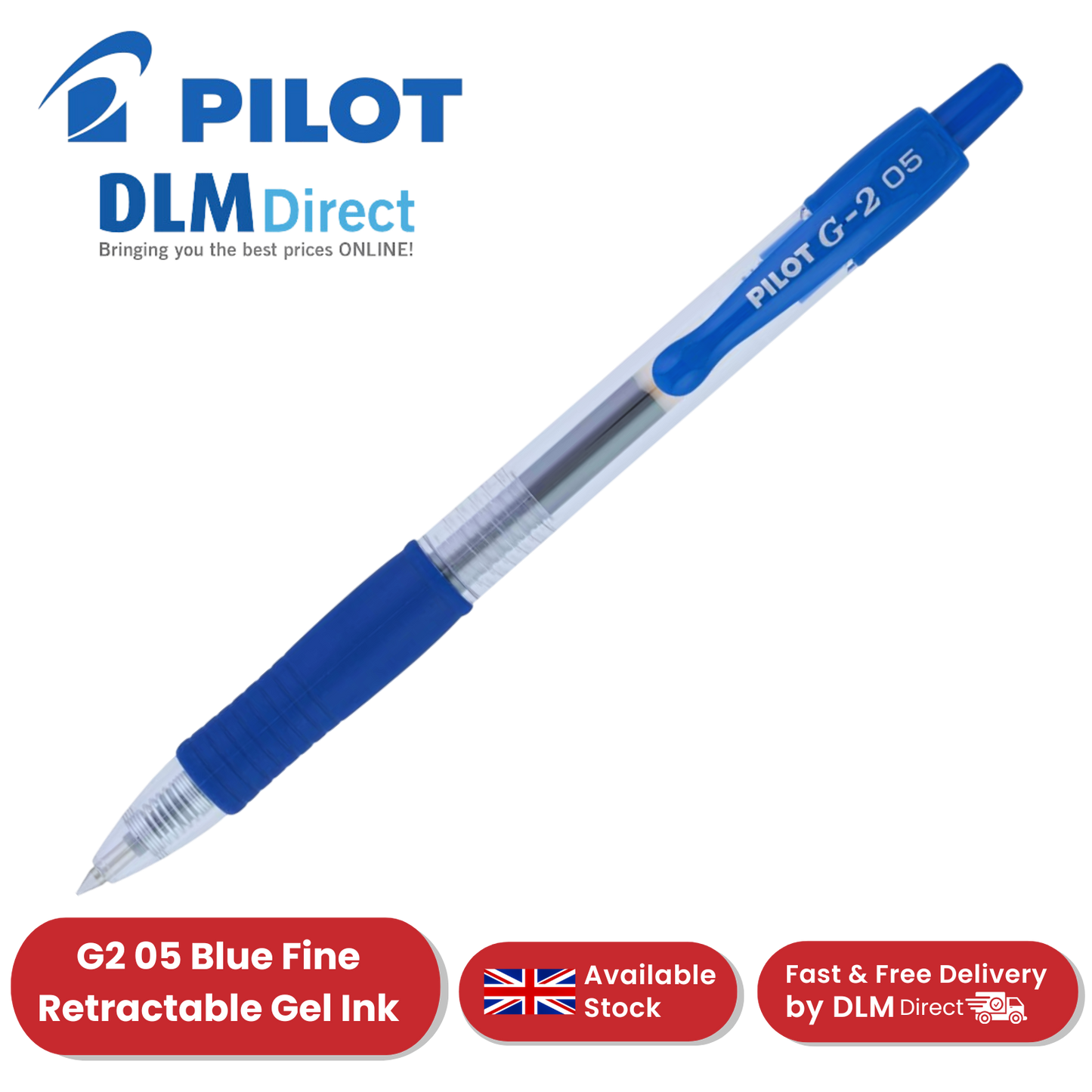Pilot G2 05 Fine Point Blue Single Pen to Multi Pens for Office, School & Home