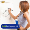 Daily Pukka Notepads 3 Packs With Bic 4 Colour Pens Pack Of 9 & Bic 2300 Permanent Markers Pack Of 2