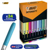 BIC Marking Permanent Markers 24 Pack Quick Drying Fade Resistant Ink