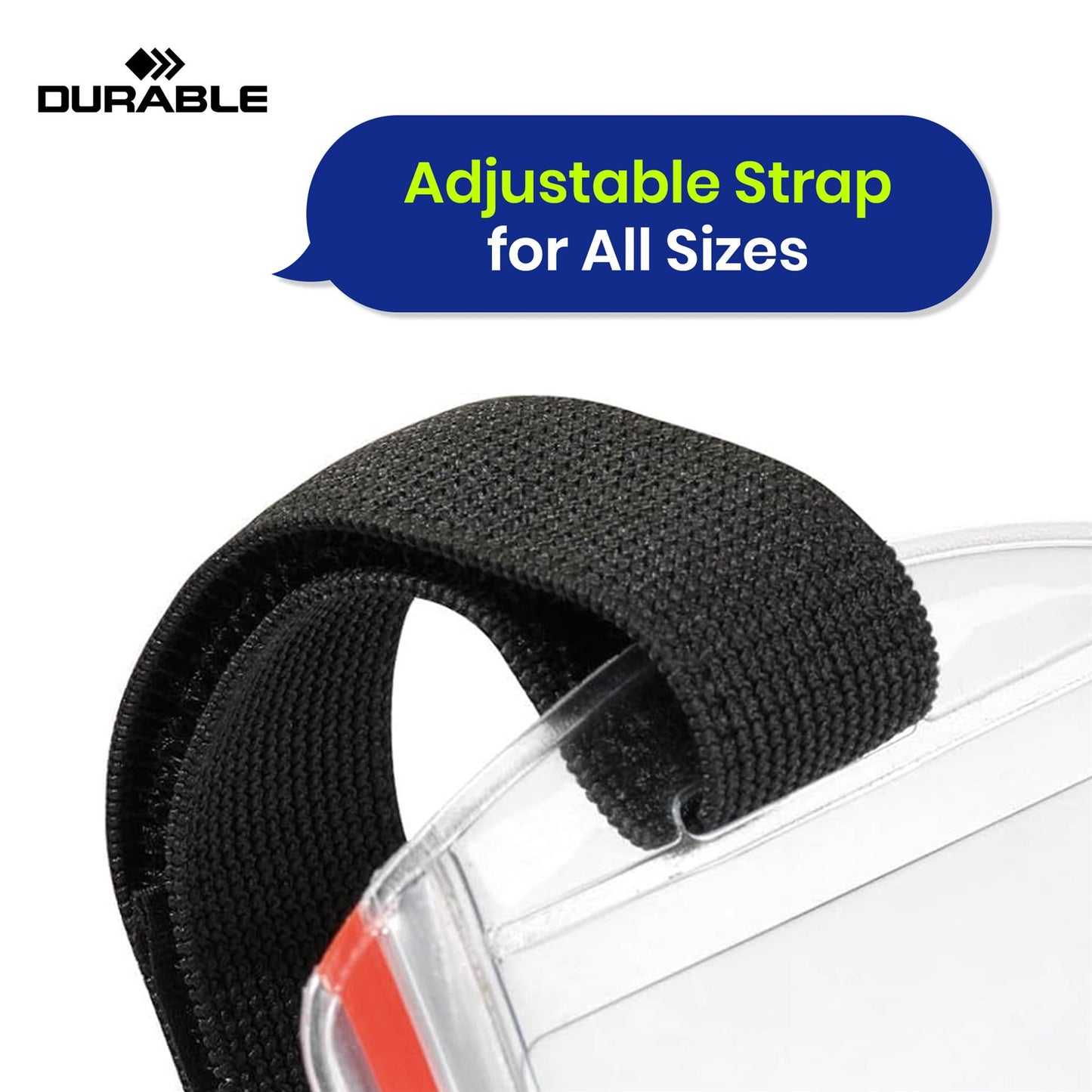 ID Badge Holder Arm Band Transparent Plastic Adjustable Strap 10 Pack for Work & Security Staff