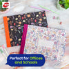 Pukka Pad A4 Visitor Log Book Cream 96 Pages Floral Hardcover Sign In Book for Office or School