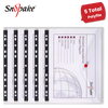 Snopake Polyfile Ringbinder Wallet Clear for Secure Document Storage - Pack of 5