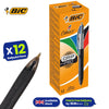 Bic 4 Colours Grip Pro Ballpoint - Pack of 12