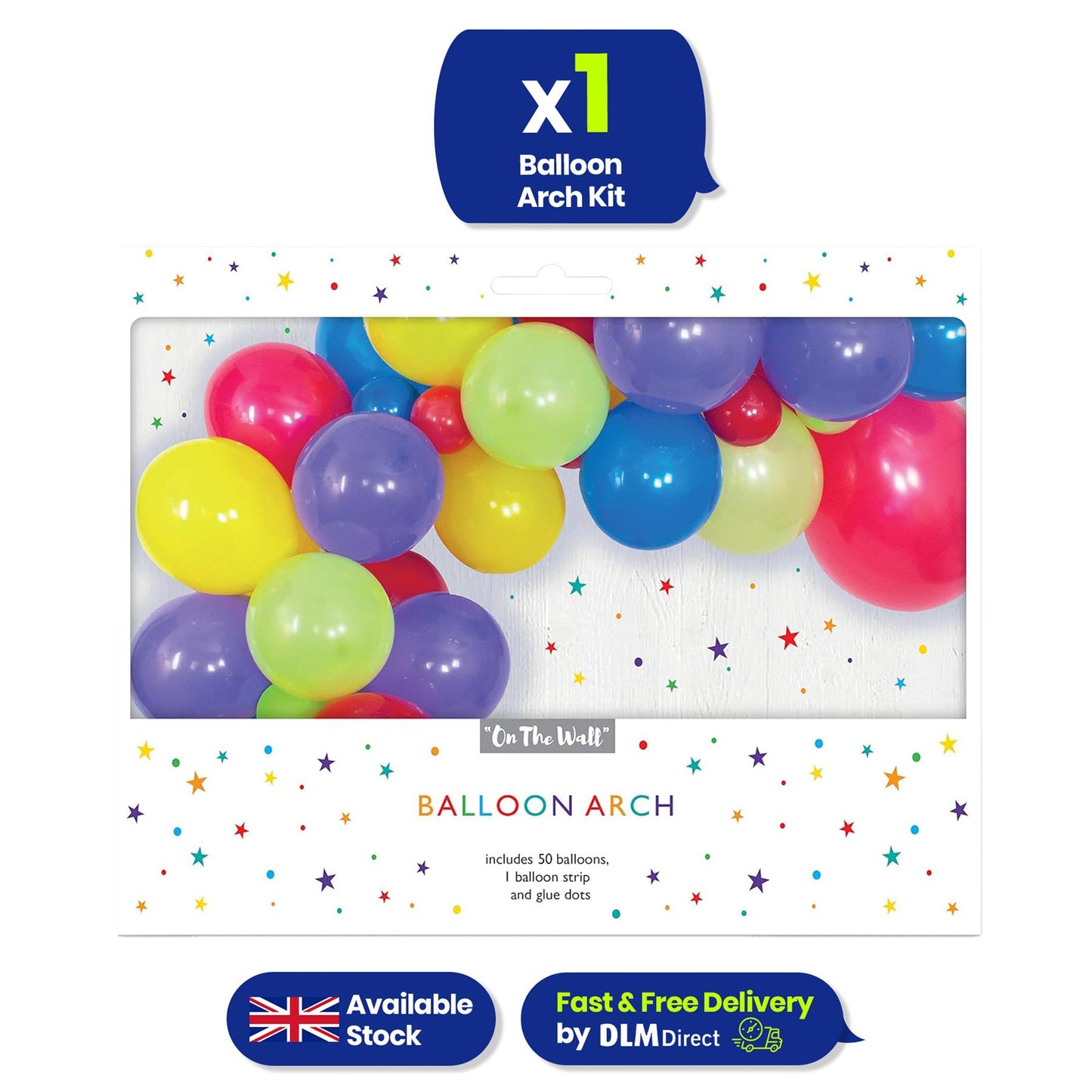 Balloon Arch Kit Multicoloured 50 pcs Latex Balloon Garland for Birthday Party