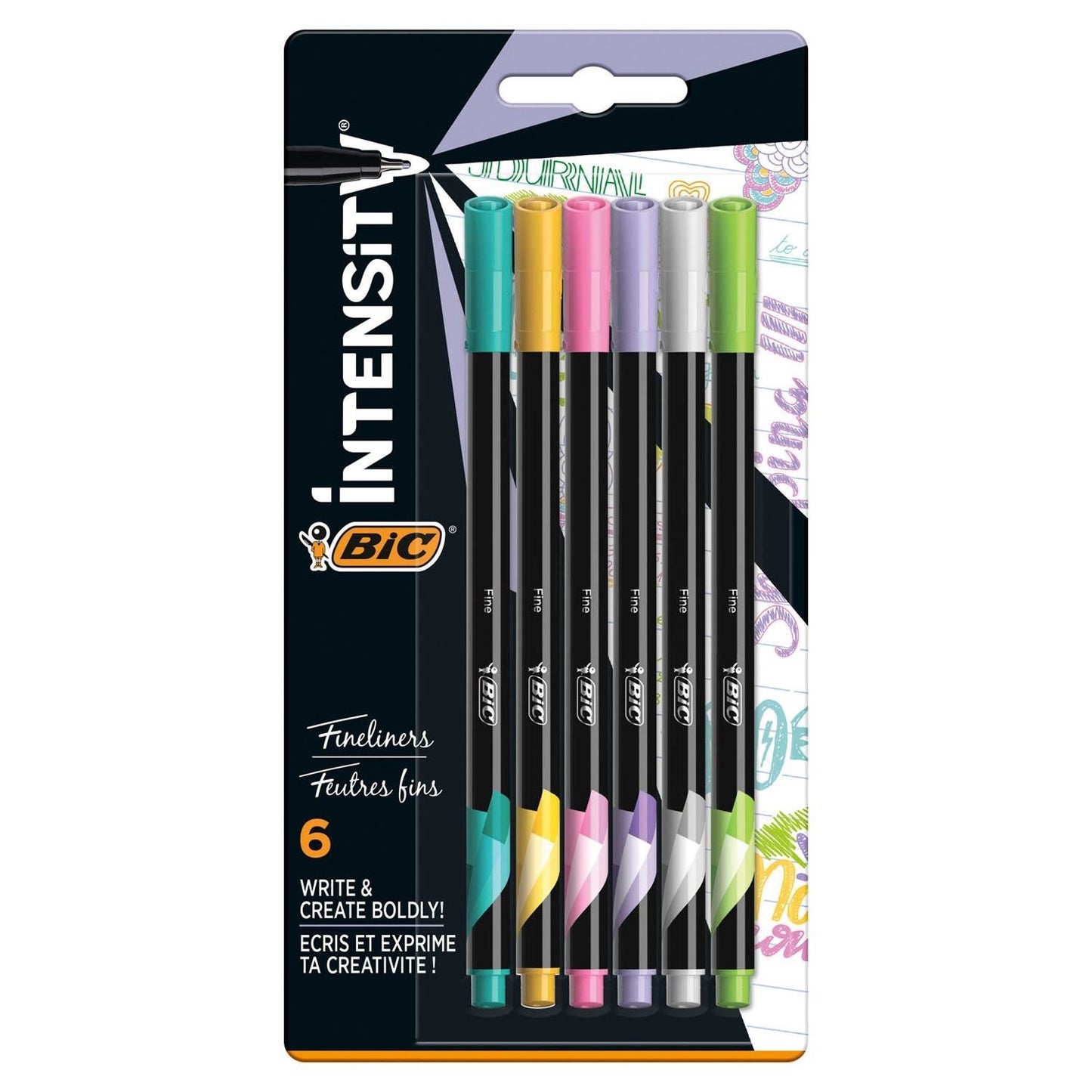 Bic Intensity Fine Tip Pens - Assorted Colours - Pack of 20