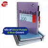 Pukka Pad Project Book Metallic Journal Notebook with Dividers & Pockets Writing Notepad for School Office Home (Pack of 3)