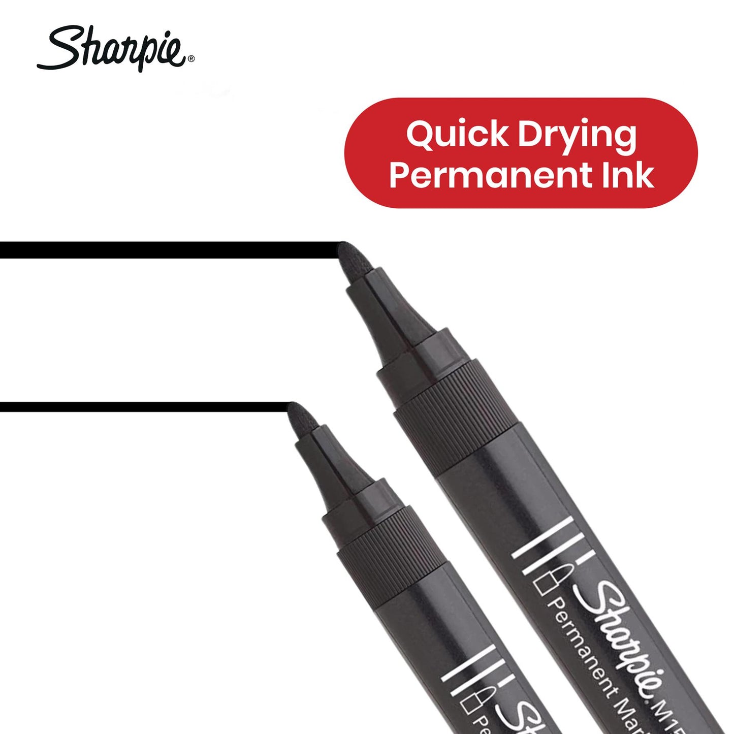 Sharpie M15 Permanent Markers Smudge-Bold Ink for Professional and School Use
