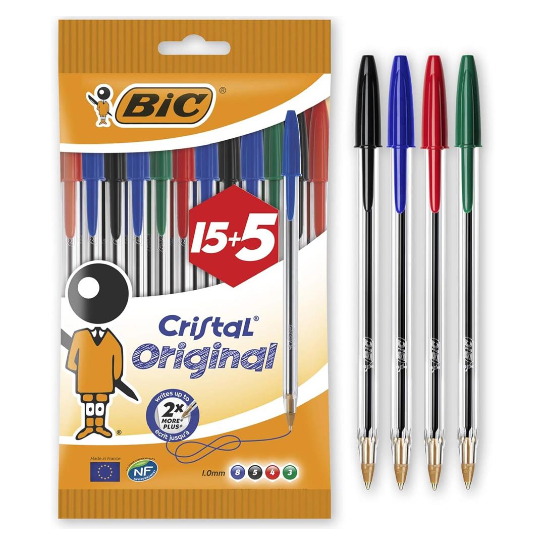 Bic Cristal 2 Packs of 10 Assorted