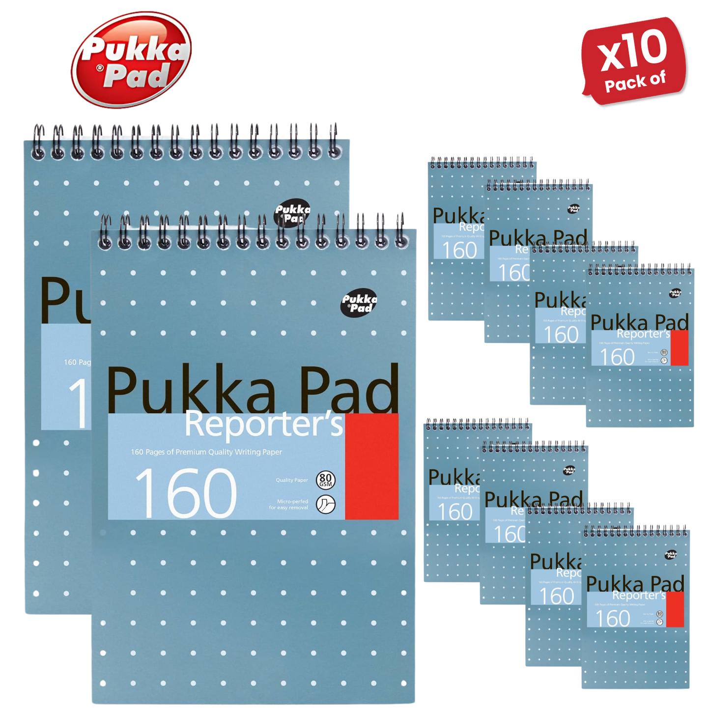 Pukka Reporter's Pad 160 pages - Lined