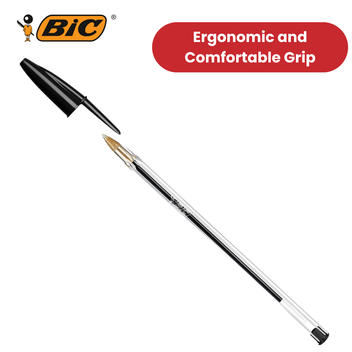 BIC Cristal Original Ballpoint Pens Black - Box of 100