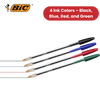 BIC Cristal Original Ballpoint Pens, Fine 1.0mm, 10 Assorted Colours, Comfortable Grip for School and Office