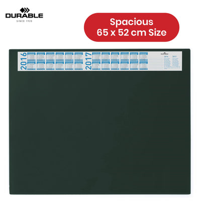Durable Black Desk Mat - PVC Non Slip Desk Cover, Transparent Overlay Laptop Mat for Office & School