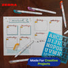 Zebra Double Ended Brush Pen Set with Fine and Brush Tips Felt Pens for Journaling Scrapbooking Planning