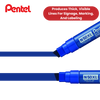 Pentel N50XL Permanent Marker Blue for Bold, Smudge-Proof Writing – Single Pen
