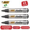Bic 2000 Permanent Black Bullet Tip Marker - 3 Single Pens