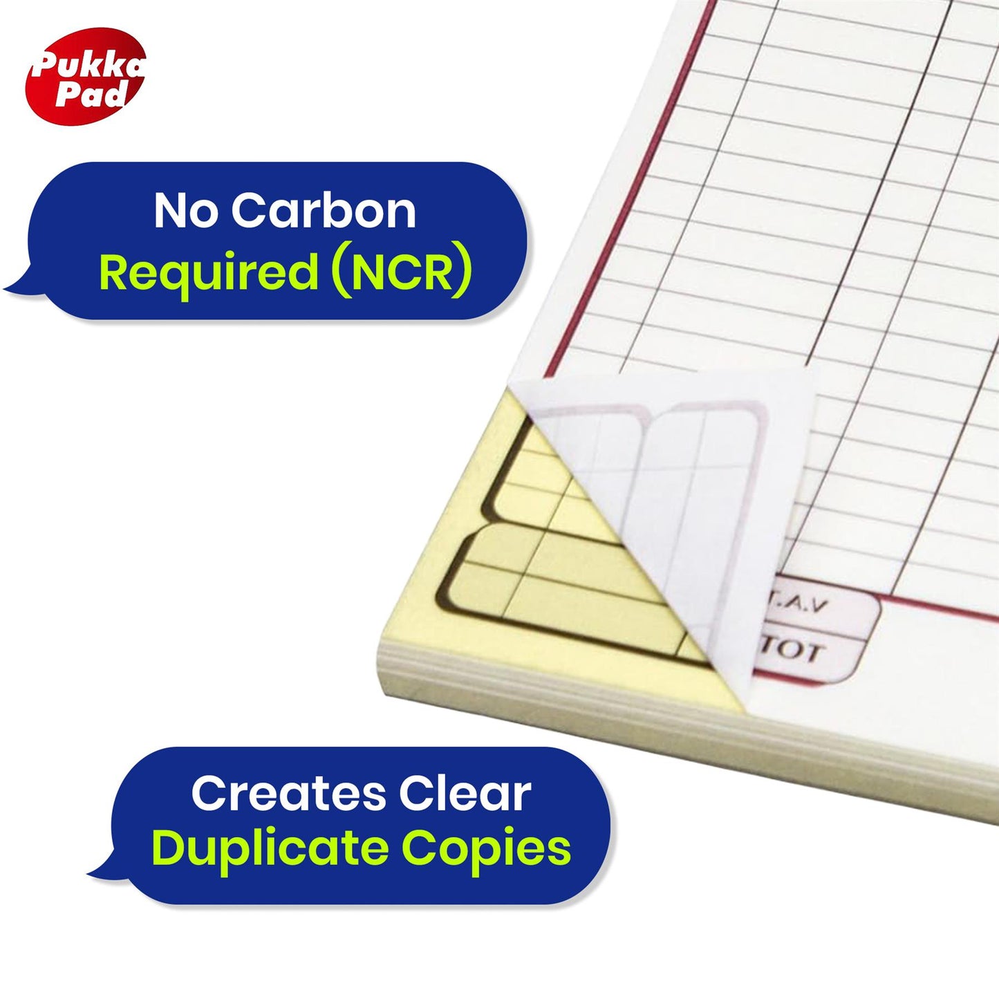 10x PUKKA PAD NCR Duplicate Invoice Book 50 Numbered Sets for Business Use