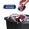110L Bin Bags 25 Pack and 90L DURABIN Waste Bin Bundle Strong Recycled Plastic Set